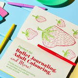 Paper Mate scented felt tip pens with 0.7mm fibre tip and 12 colours, imported from the UK