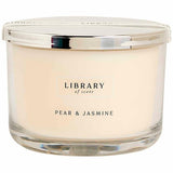 MS Pear Jasmine 3 Wick Candle White