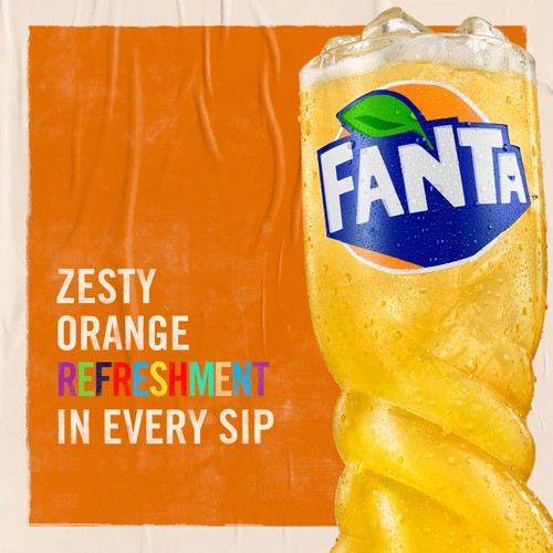 Fanta Orange Zero sugar free sparkling drink 330ml can - British product
