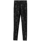 M&S Goodmove, Go Move Printed High Waisted Gym Leggings, Size 14, Grey