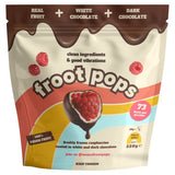 Froot Pops Freshly Frozen Raspberries Coated in White Dark Chocolate