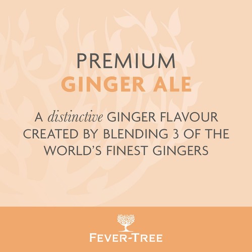 Fever-Tree refreshingly light ginger ale with natural flavourings - British product