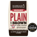 Organic Light Brown Plain Flour for Pastry and Biscuits