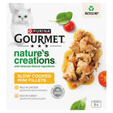Gourmet wet cat food can with poultry and vegetables for adult cats, UK version