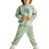 M&S Boys Cotton Rich Plain Joggers, 4-5 Years, Pale Green