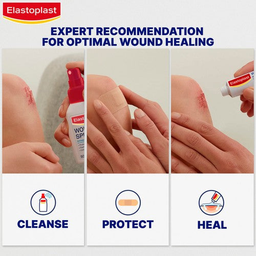 Elastoplast fabric knee and elbow plasters 5x7.2cm - British product