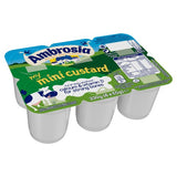 Ambrosia mini custard dessert snack pots with calcium and vitamin D, 3 portions - British product