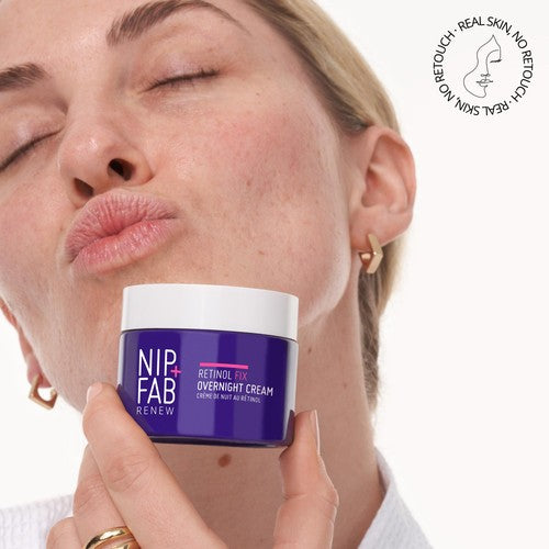 Nip & Fab retinol overnight treatment cream with 3% complex, imported from the UK