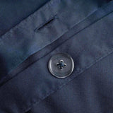 M&S Cotton Rich Bedding Set, Single Navy