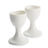 White Porcelain Egg Cups Set of 2