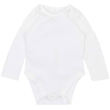 MS Baby Cotton Long Sleeve Bodysuits White 12-18 Months