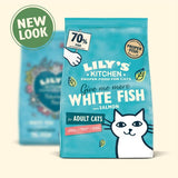 Lily's Kitchen white fish with salmon dry cat food, UK version