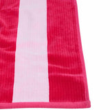M&S Sand Resist Stripe Beach Towel, Raspberry