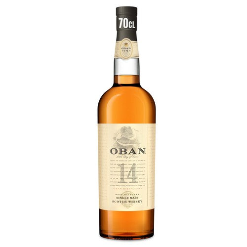 Oban 14 Year Old Single Malt Scotch Whisky, imported from the UK