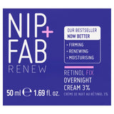 Nip & Fab retinol overnight treatment cream with 3% complex, imported from the UK