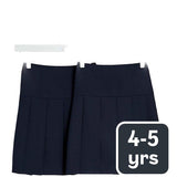 MS 2Pk Pleated Skirt 4-5 Years Navy
