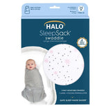 Halo SleepSack 15 TOG 100 Cotton Midnight Moons Pink Swaddle 3-6 mths