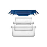 LocknLock NestnLock Blue Container Set 3pc