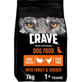Crave Adult Dog Dry Food with Turkey Chicken
