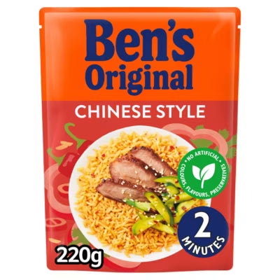 Ben's Original Chinese style microwave rice 220g - British product