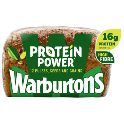 Warburtons Protein Power 12 Pulses Seeds and Grains Wholemeal Bread 700g