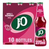 J2O Apple & Raspberry Soft Drink Bottles 10 x 275ml
