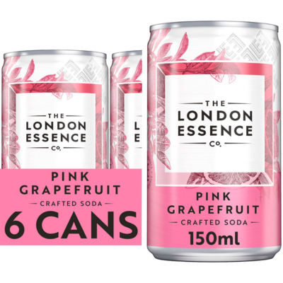 The London Essence Co. Pink Grapefruit Crafted Soda 6 x 150 ml