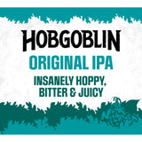 Hobgoblin Original IPA beer 500ml, UK version