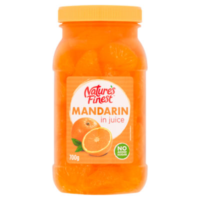 Nature's Finest Mandarin in Juice 700g, imported from the UK