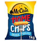 McCain Home Chips Crinkle Cut 1kg, imported from the UK