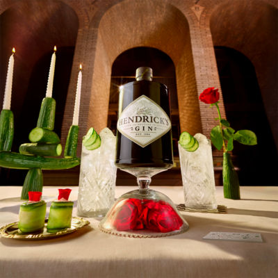 Hendrick's Cucumber Rose Gin 70cl imported from the UK