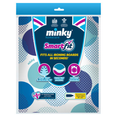 Minky Smartfit ironing board cover, imported from the UK
