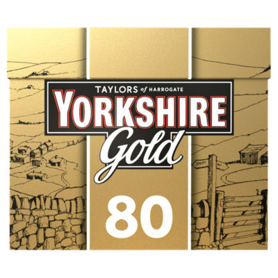 Taylors of Harrogate Yorkshire Gold 80 tea bags 250g (British brand)