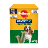 Pedigree Dentastix Fresh dental chews for medium dogs 28 sticks, imported from the UK