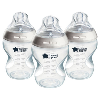 Tommee Tippee Natural Start Anti-Colic Baby Bottle with Slow Flow Teat, 3 x 260ml (British brand)