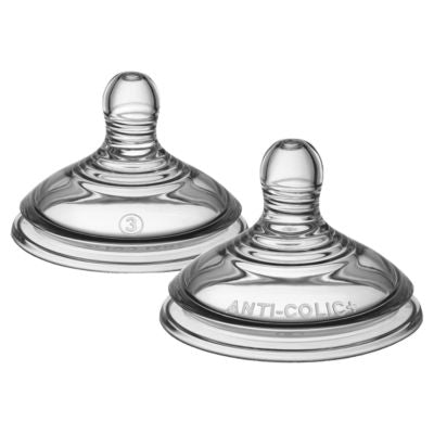 Tommee Tippee advanced anti-colic bottle teats fast flow 2-pack (British brand)