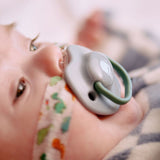 Tommee Tippee Moda Soothers Symmetrical 0-6m 2-Pack with Steriliser Pod (British brand)