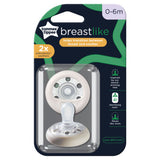 Tommee Tippee Breast-Like Soothers 0-6m Baby Soothers 2-Pack