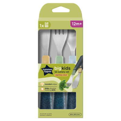 Tommee Tippee baby cutlery set with rounded edges, 12m+ (British brand)