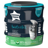 Tommee Tippee Sangenic Twist & Click Advanced nappy bin refill cassettes 3x pack (British brand)