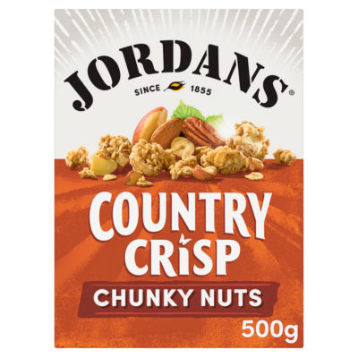 Jordans Country Crisp Chunky Nut breakfast cereal 500g, UK version
