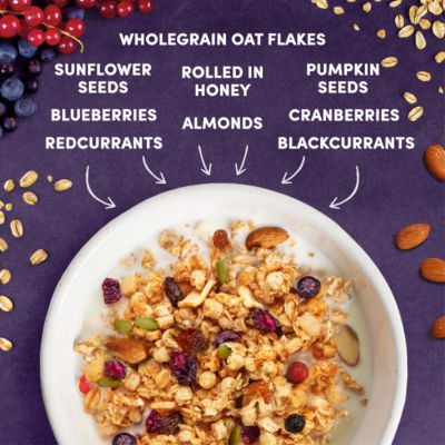 Jordans super berry granola breakfast cereal 500g, UK version