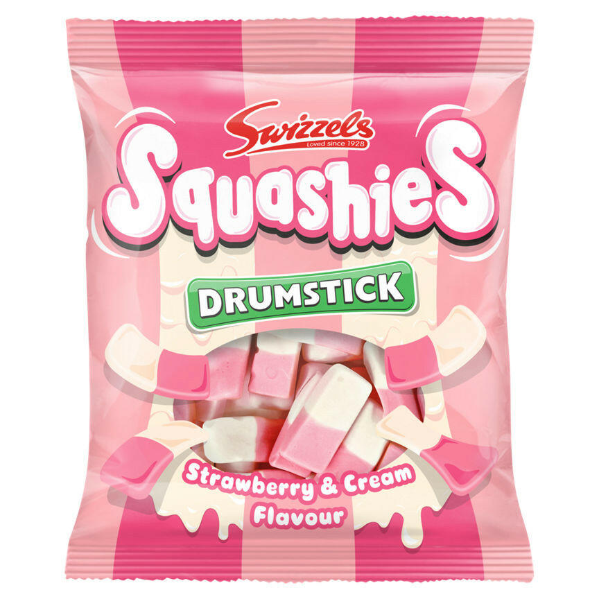 Swizzels Drumstick Squashies Strawberry & Cream Flavour 140g GOODS ASDA