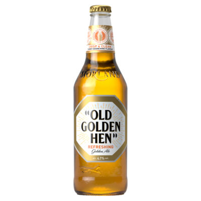 Old Golden Hen golden ale 500ml, imported from the UK