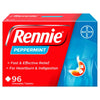 Rennie peppermint chewable antacid tablets 96 tablets, imported from the UK