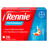 Rennie Peppermint Heartburn Relief Chewable Tablets 36 Tablets
