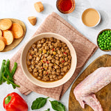 Naturo poultry dog food herb gravy 6x390g cans, UK import