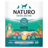 Naturo Natural Dog Food Duck with Rice & Vegetables for Adult Dogs 400g