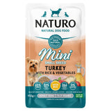 Naturo Natural Dog Food Small Breed Turkey with Rice and Vegetables Adult Dog 150g
