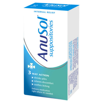 Anusol Suppositories Haemorrhoid Treatment 12 Pack